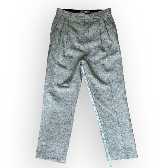 Tory Burch Wide Leg Tweed Pants Size 10 - Picture 6 of 11